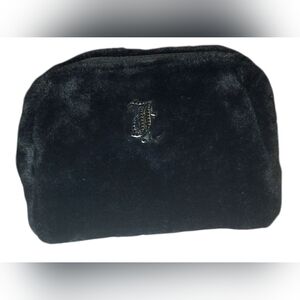 Juicy Couture Black and Pink Velvet Bag